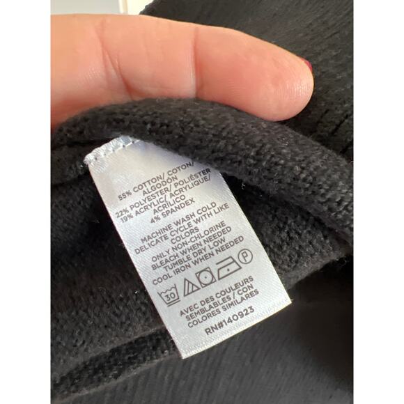 NWT Loft Outlet size large black sweater - Picture 4 of 4